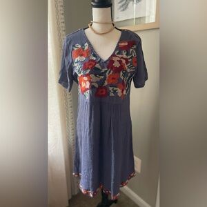 MONORENO embroidered dress, size S